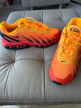 Nike Air Max Fiery Orange and Yellow Shoes New size 12